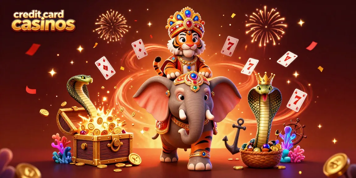 Experience the thrill of credit card casinos with our vibrant 3D illustration showcasing gaming elements and excitement.