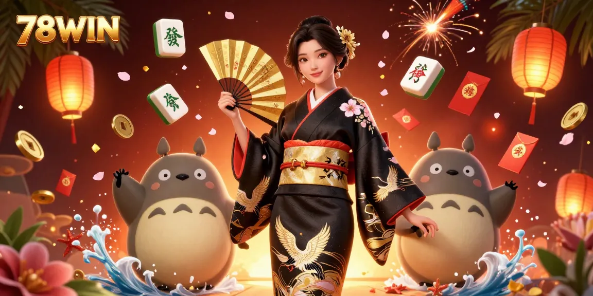 Experience the excitement of 78WIN with a vibrant casino scene featuring intricate details and rich elements.