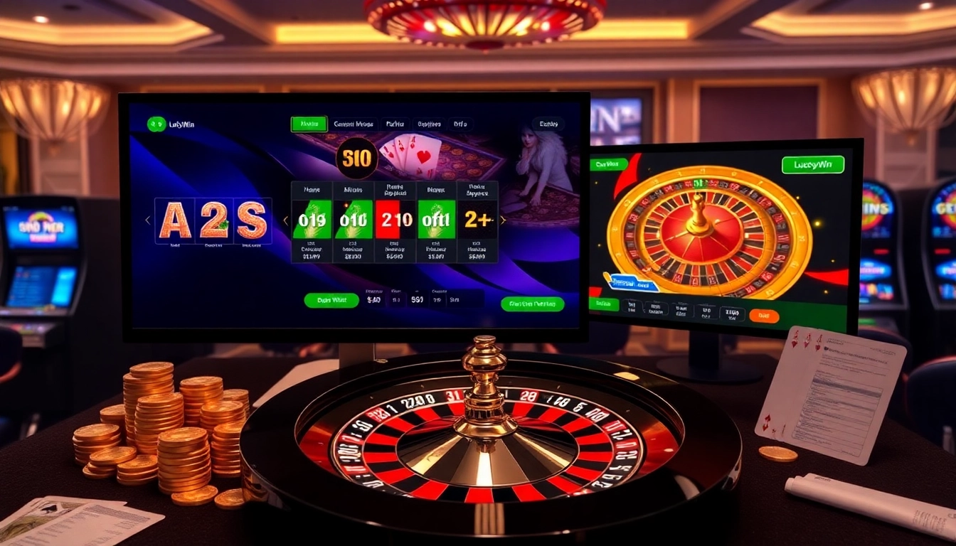 Experience thrilling gameplay and advanced betting with LuckyWin's vibrant casino visuals.