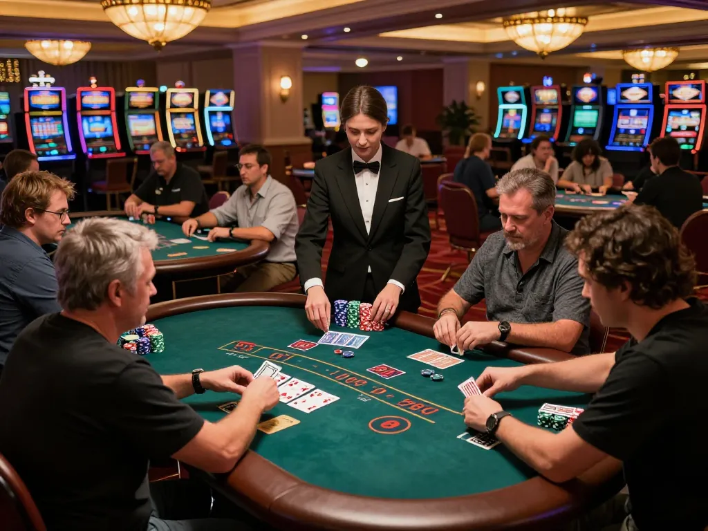 Players at blackjack tables enjoying thrilling moments at mb666 casino, showcasing strategy and excitement in play