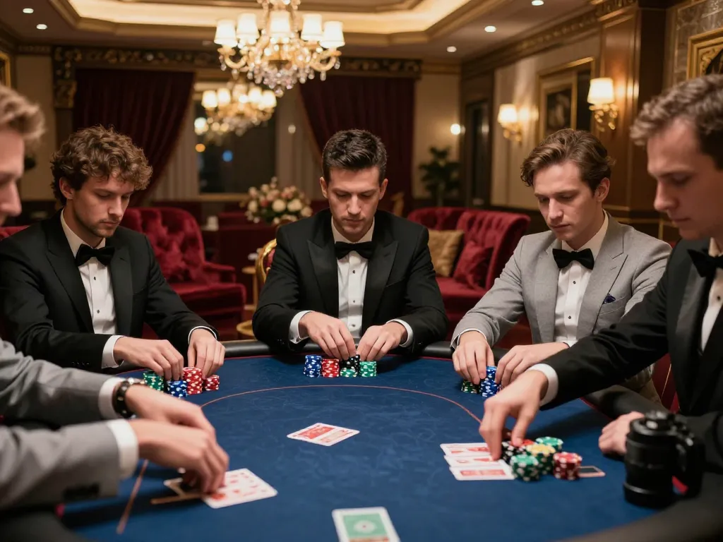 Experience the thrill of strategic poker gameplay at trang chủ luck8 with players in an elegant setting.