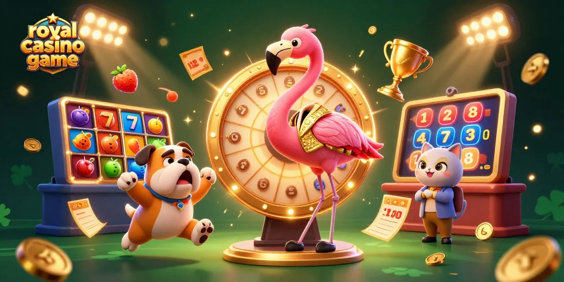 Experience the royal casino game with slots, jackpots, and excitement in this dynamic 3D scene.