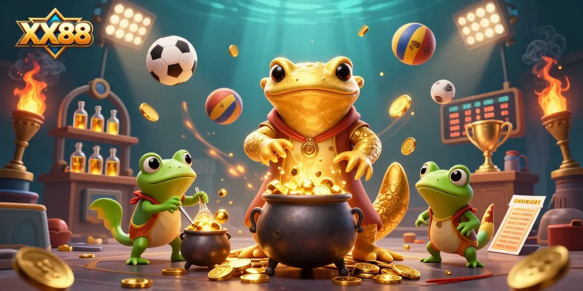 Experience the excitement of XX88 with dynamic sports betting elements and enchanting characters.