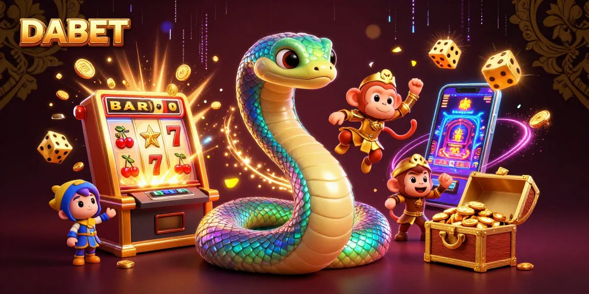 DABET offers thrilling slot games amidst a vibrant casino atmosphere filled with winning opportunities.