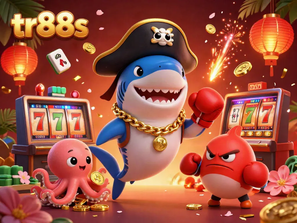 Engage in exciting gameplay with tr88s at the vibrant casino, featuring colorful characters and dynamic elements.