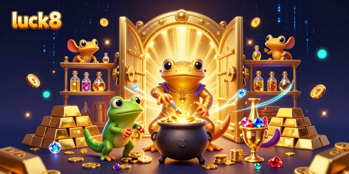 Catch the excitement of luck8 in a vibrant casino scene with fantasy characters and rich visuals.