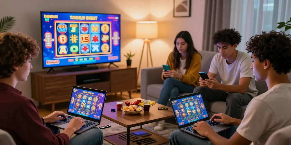 Players enjoying a lively game night with online casinos that accept credit cards, highlighting fun and convenience.