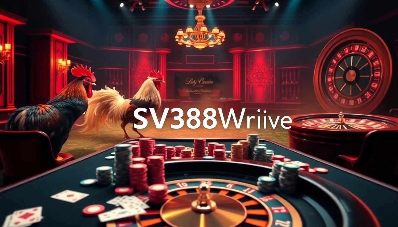 Experience the thrill of gaming at sv388win.live with vibrant cockfighting and casino action.